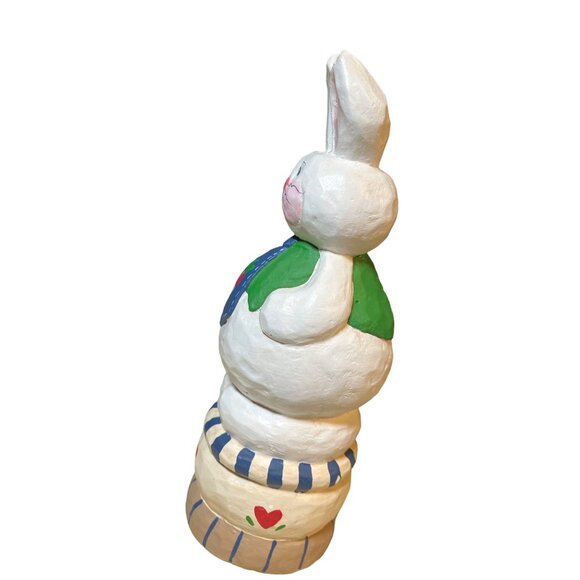 Eddie Walker Midwest Cannon Falls Easter Bunny  Rabbit Blue Neck Tie - Picture 8 of 12